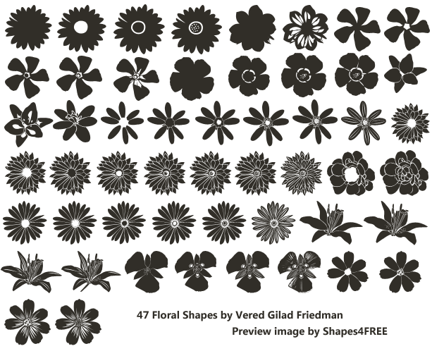 Custom Photoshop Shapes Flower