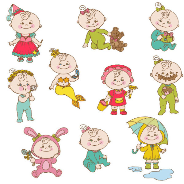 Cute Baby Cartoon Images Free