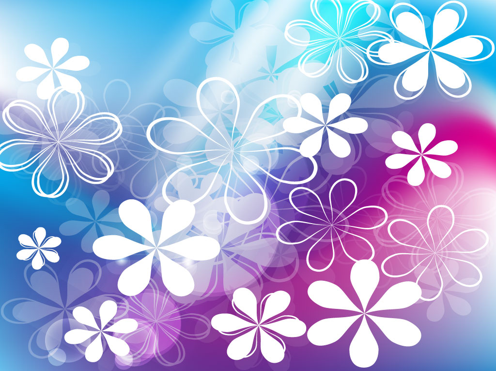 Cute White Flower Backgrounds