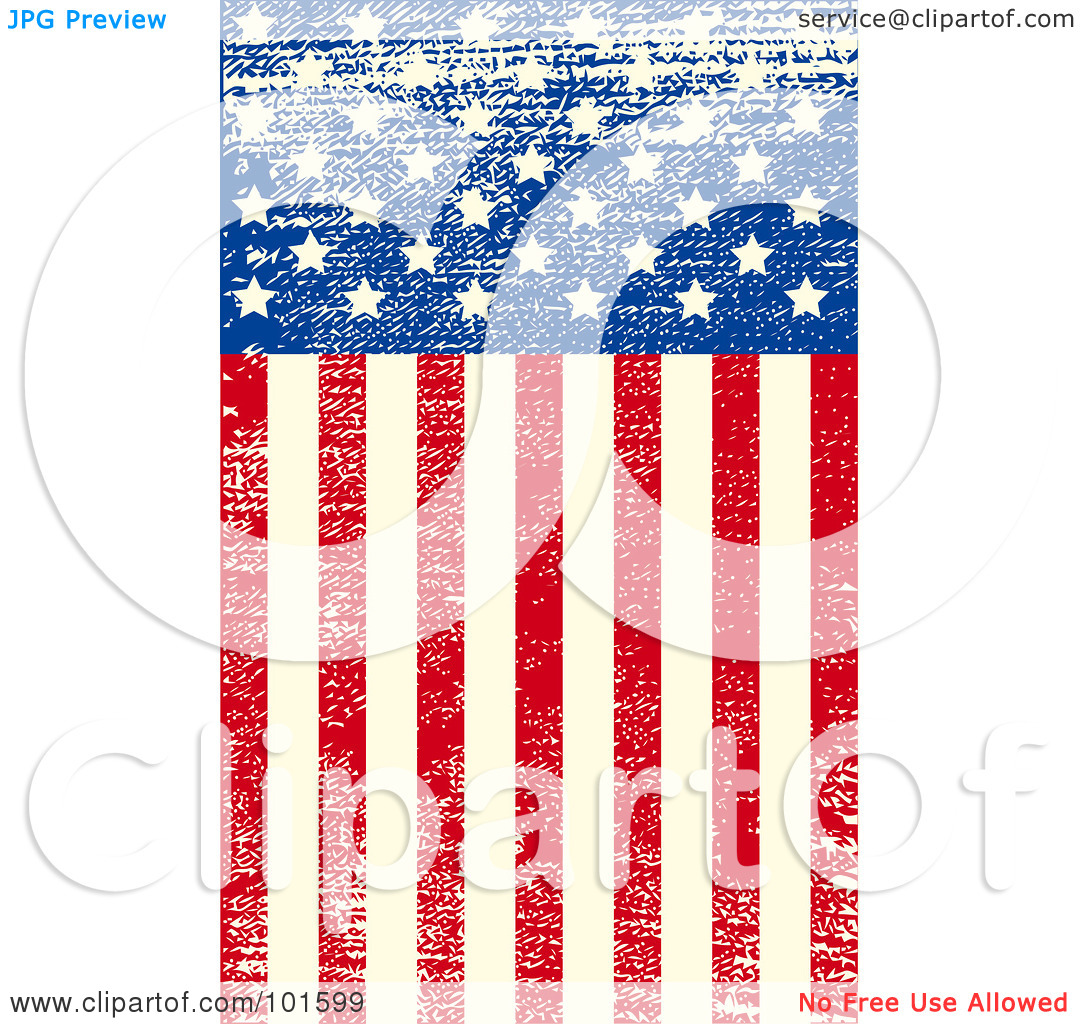 Distressed American Flag Clip Art