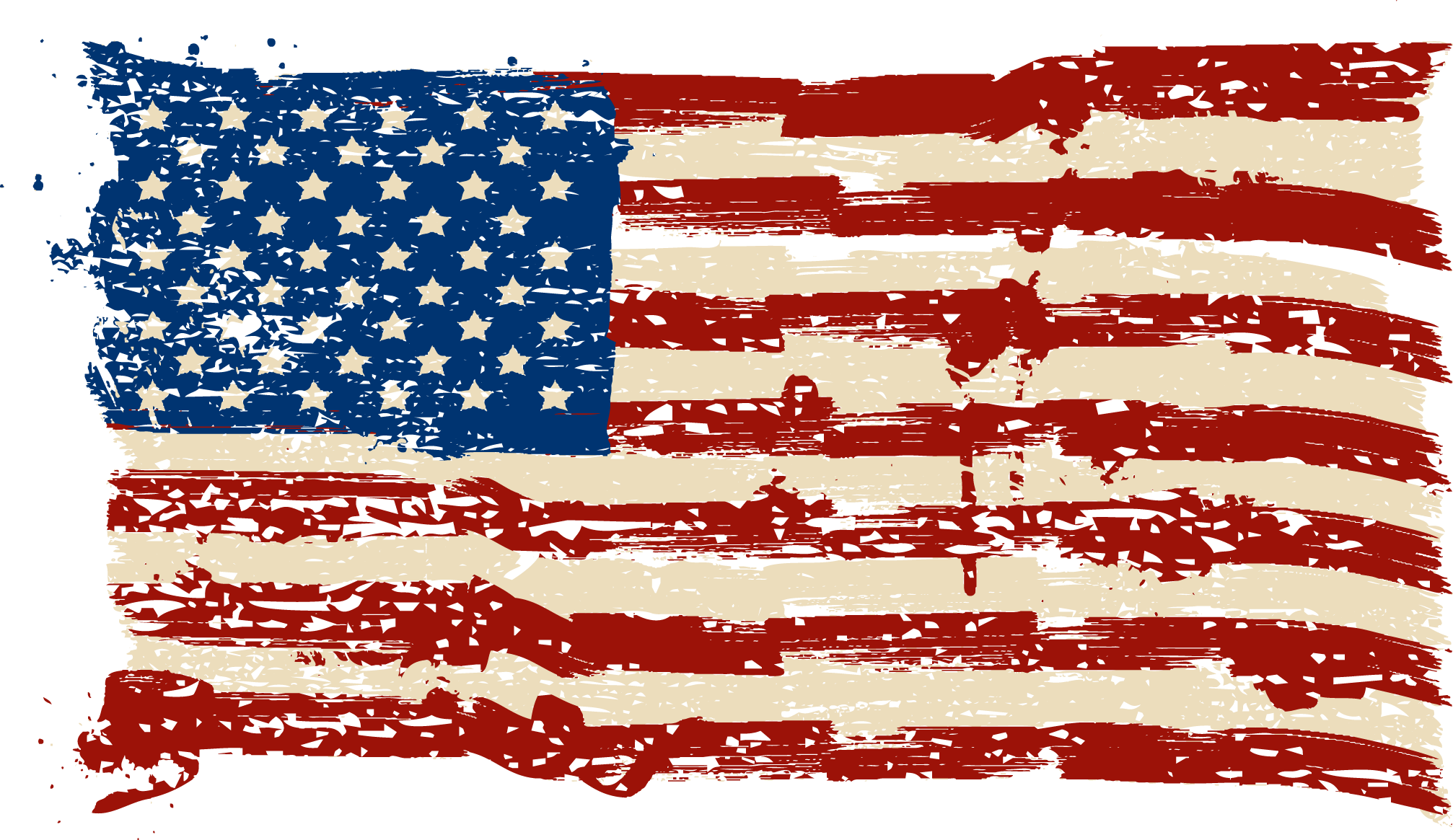 Distressed American Flag Vector