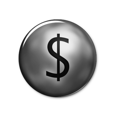 Dollar Sign Button Icon