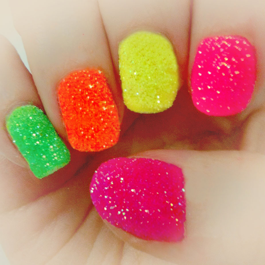 Easy Neon Nail Designs