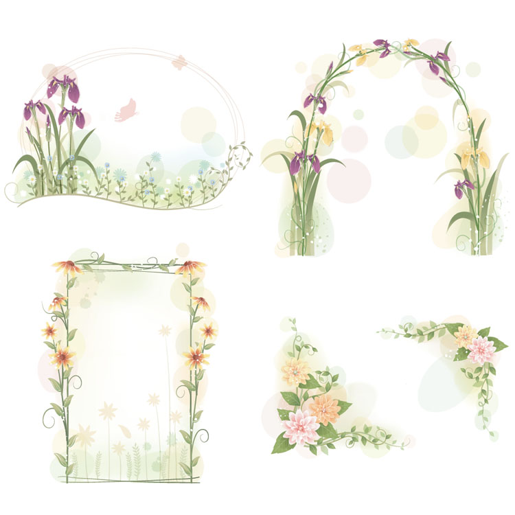 Elegant Flower Frames