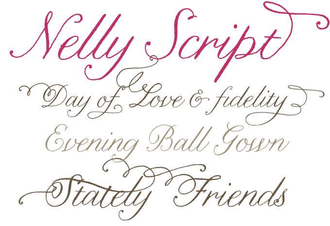 Elegant Script Fonts Cursive