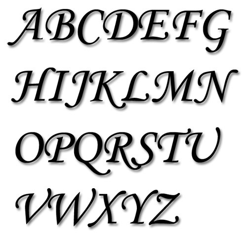 Embroidery Alphabet Fonts