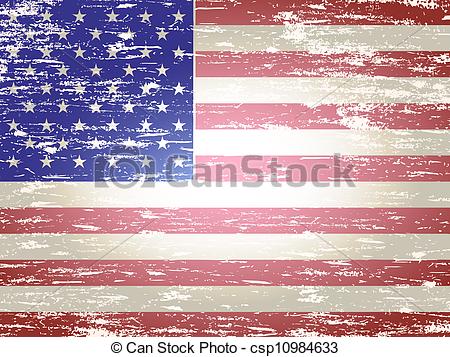 Faded American Flag Clip Art
