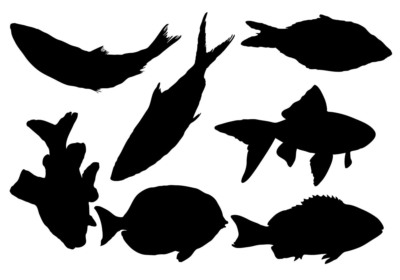 Fish Silhouette Vector Free