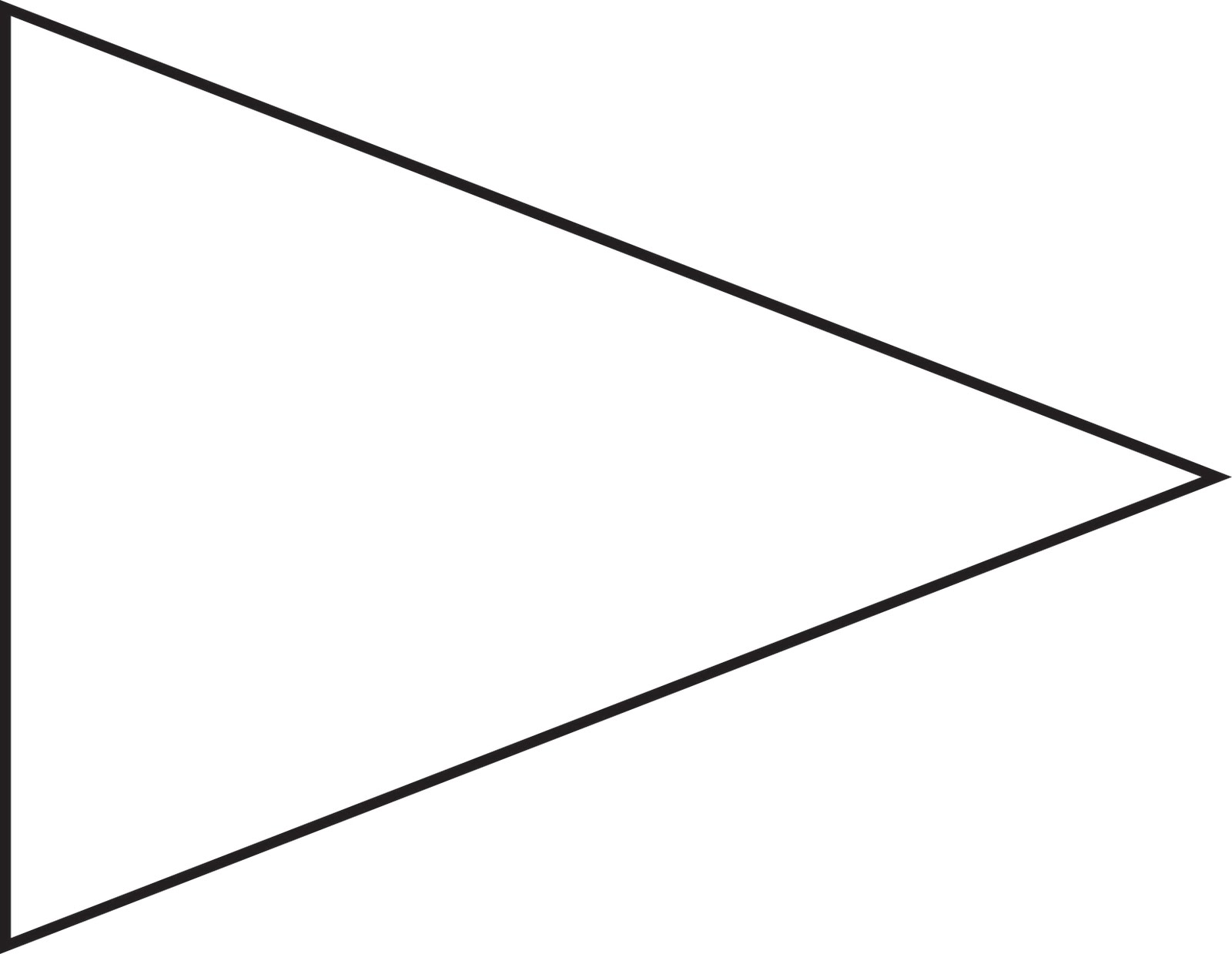 Flag Pennant Banner Template