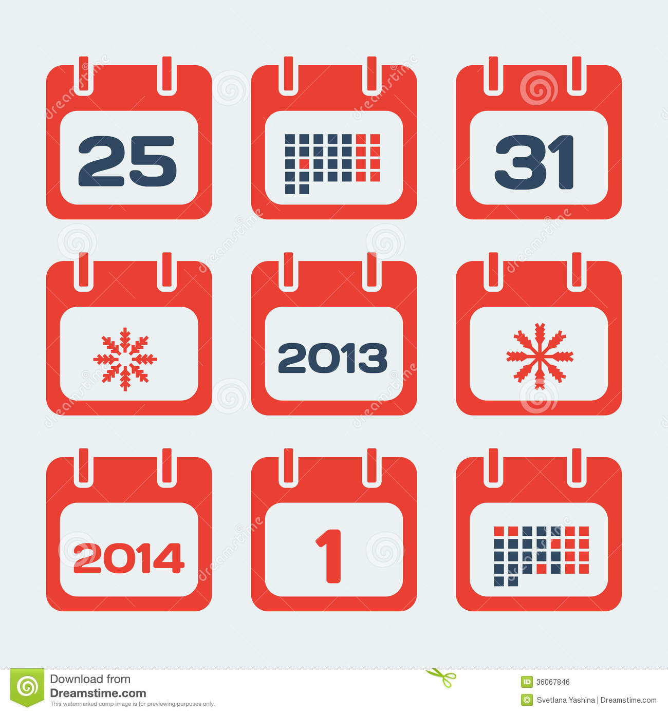 Flat Calendar Icon