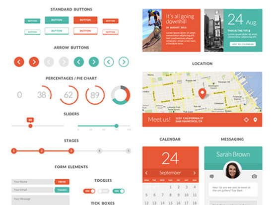 Flat UI Table