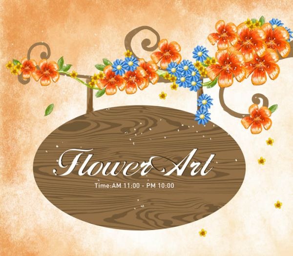 Flowers Bulletin Board Design