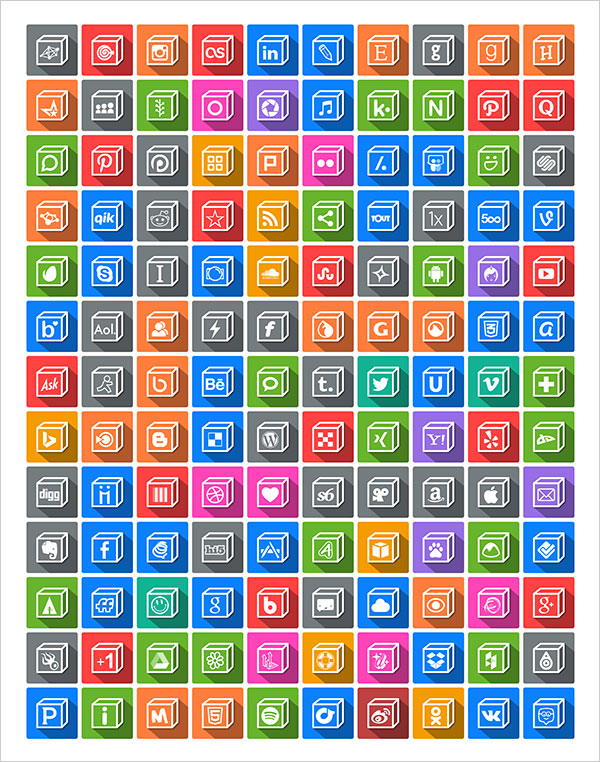 Free 3D Social Media Icons