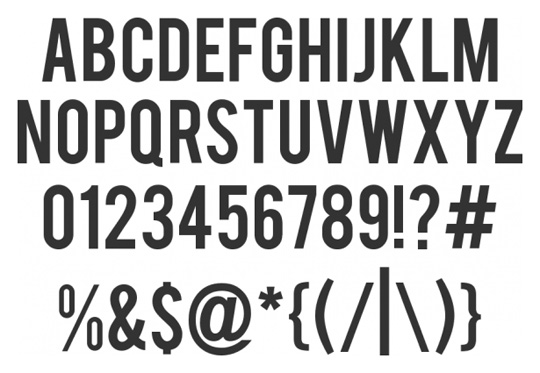 Free Big Font Letters