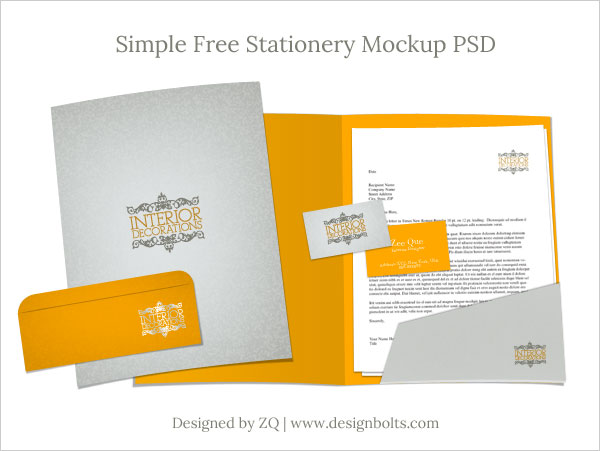 Free Business Card Mockup Template PSD