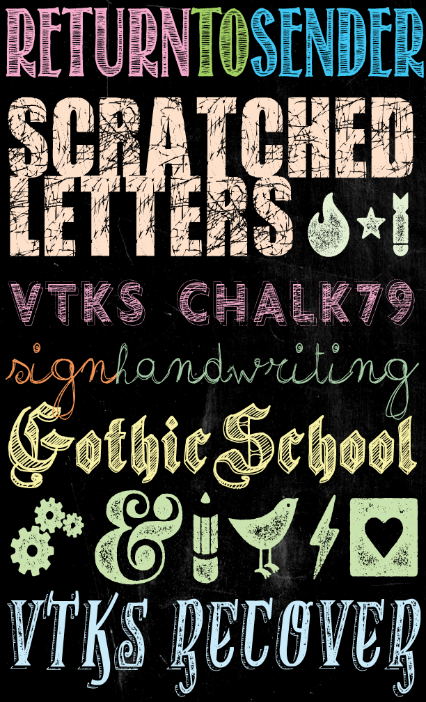 Free Chalkboard Fonts and Dingbats Free Chalkboard Fonts and Dingbats