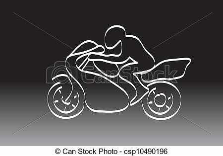 Free Clip Art Motorcycle and Driver