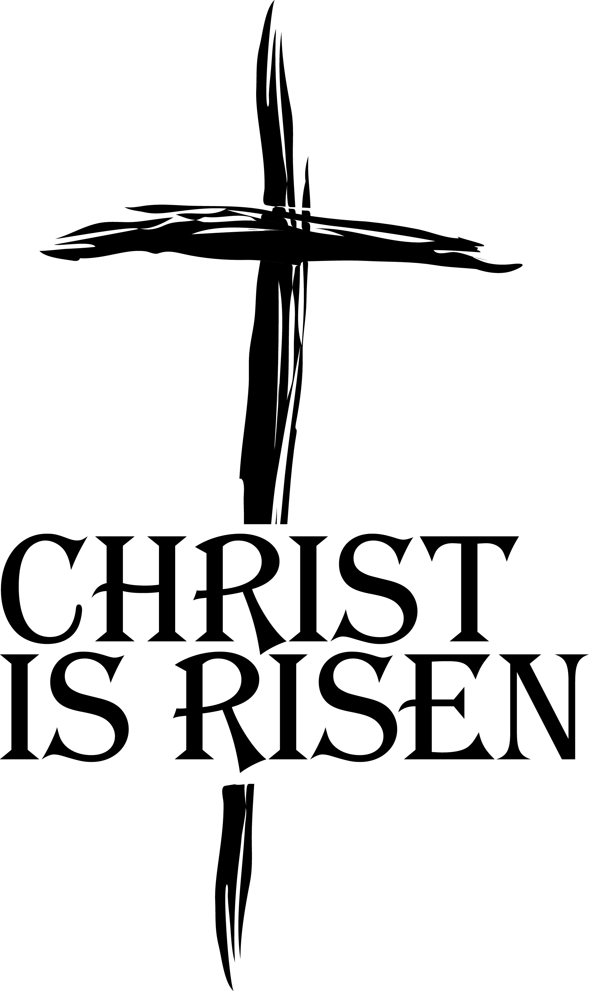 Free Easter Religious Christ Is Risen Clip Art