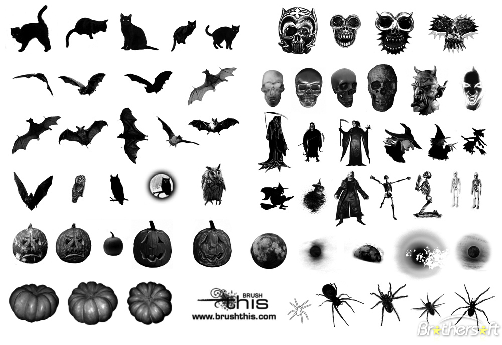 Free Photoshop Halloween Brushes