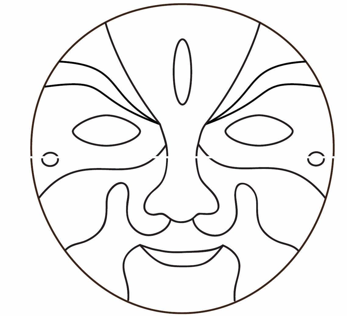 Free Printable African Mask Template