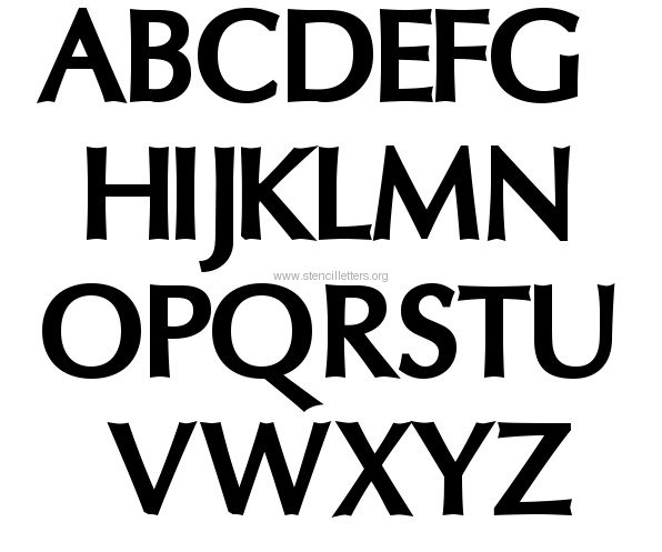 Free Printable Letter Stencils Font Free Printable Letter Stencils Font