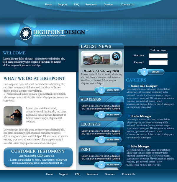 Free Professional Website Templates Free Professional Website Templates
