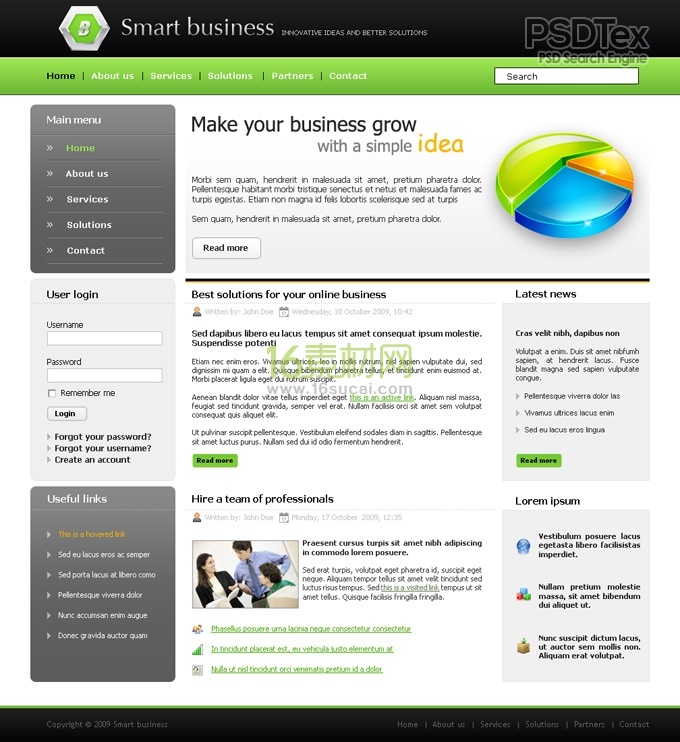 Free PSD Website Template Free PSD Website Template