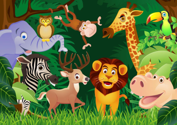 Free Vector Cartoon Animals