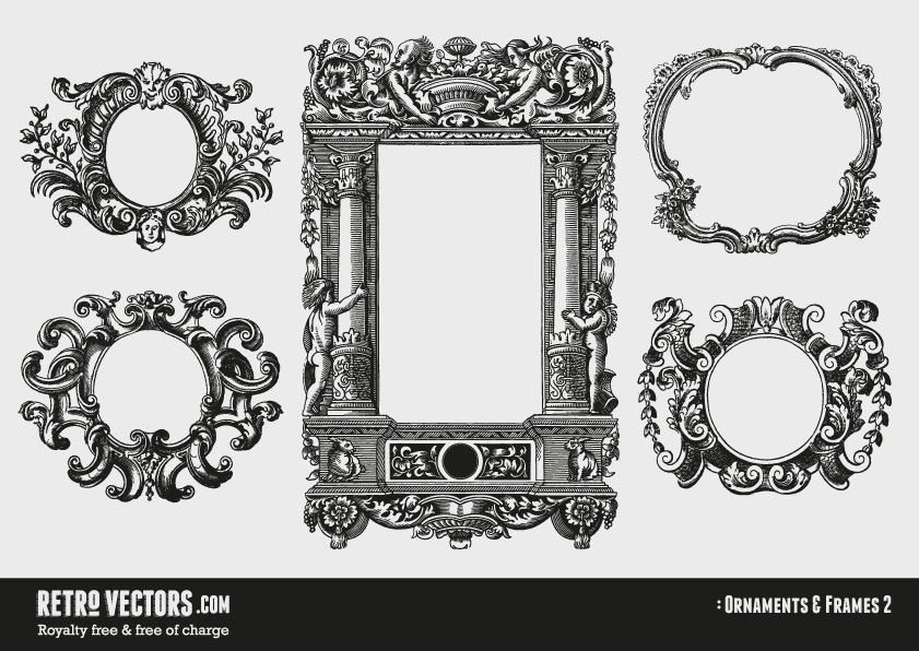Free Vector Frames Commercial Use Vintage Images