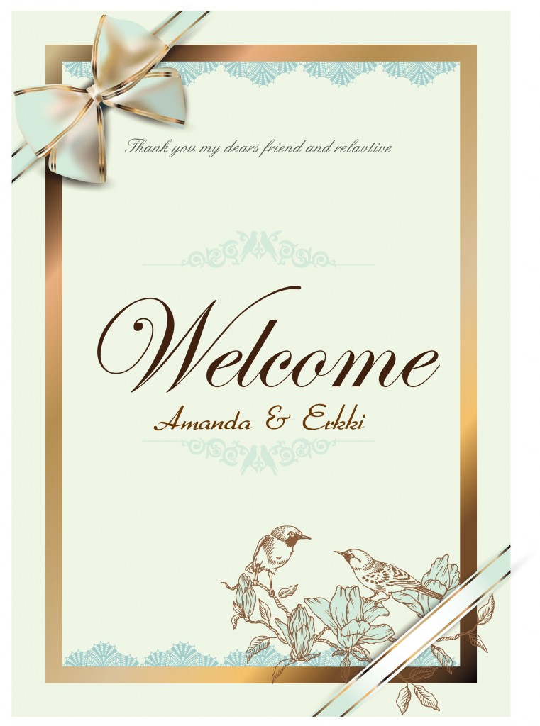 Free Vector Wedding Cards Design