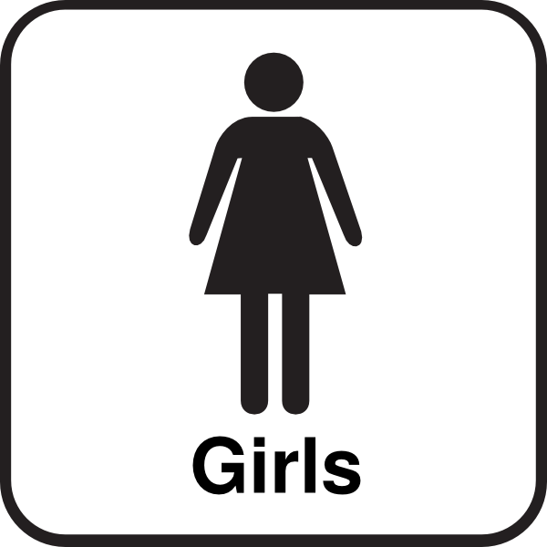 Girls Bathroom Sign Clip Art