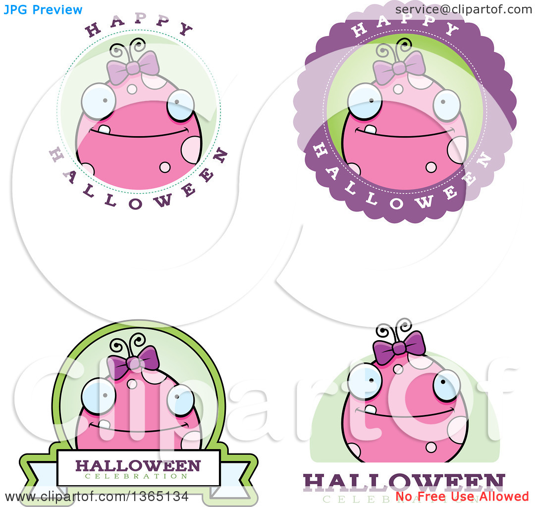 Girly Monster Clip Art