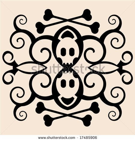 Girly Skull and Crossbones Tattoos