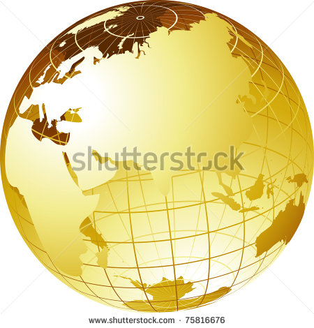Gold Globe Vector