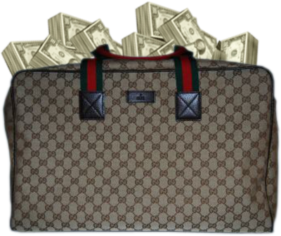 Gucci Duffle Bag Full of Money