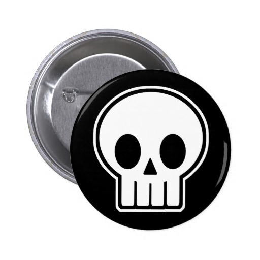 Halloween Skull Buttons
