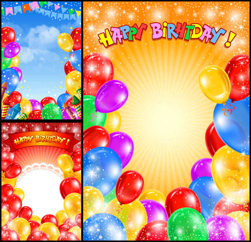 Happy Birthday Balloon Vector