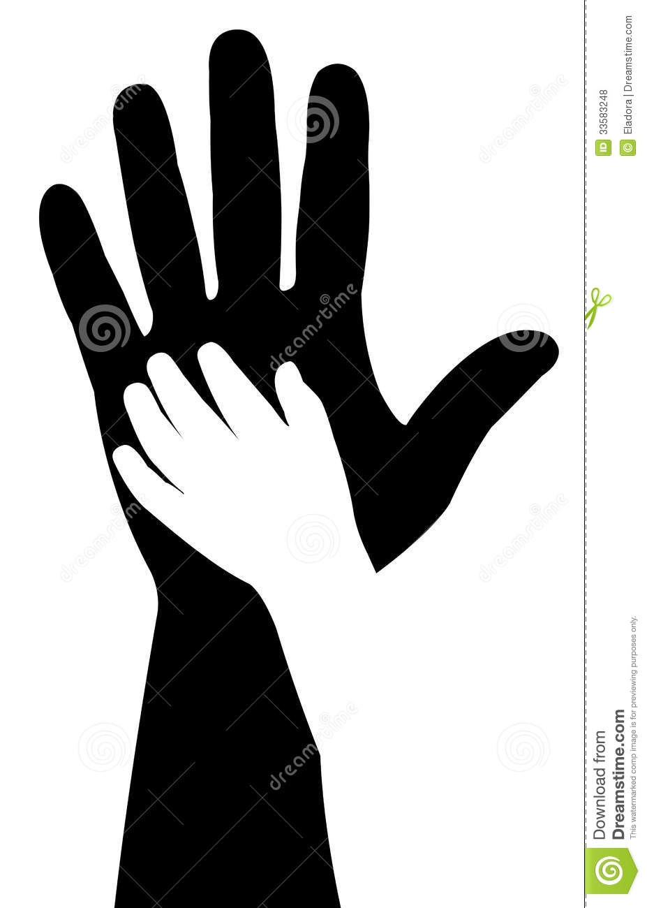 Helping Hands Silhouette