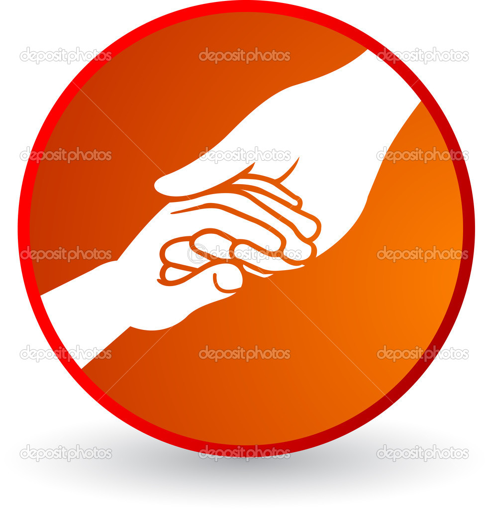 Helping Hands Symbols Clip Art