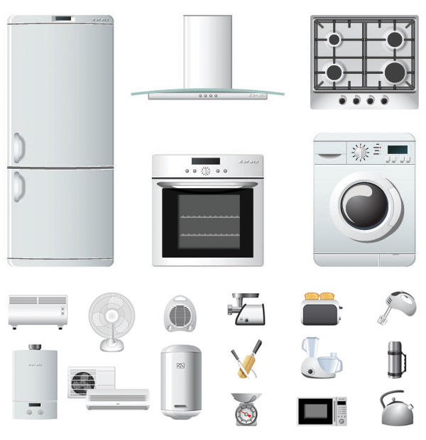 12 Microwave Icons Vector Images