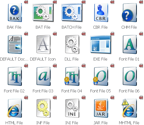 Icons File Types Documents