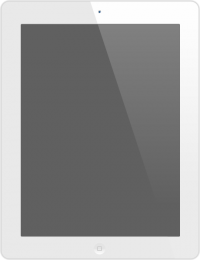 iPad Icon Black and White