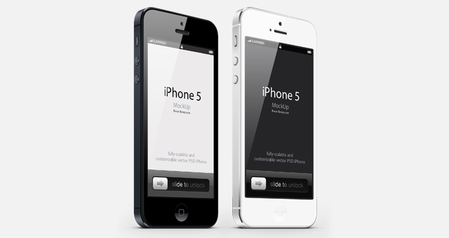 iPhone 5 Vector PSD iPhone 5 Vector PSD