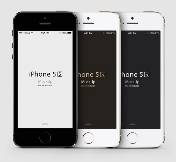 iPhone 5S Mockup Vector PSD iPhone 5S Mockup Vector PSD