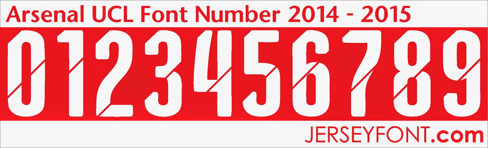 Jersey Number Font