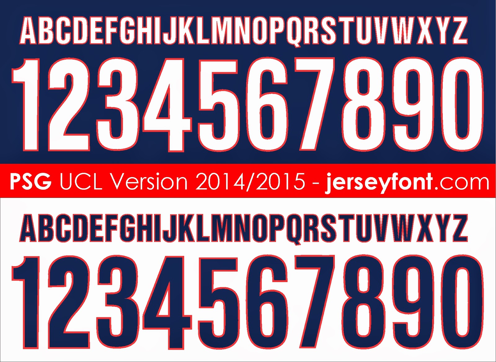 Jersey Number Fonts Free Download