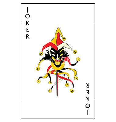 Joker Playing Card Vector Joker Playing Card Vector