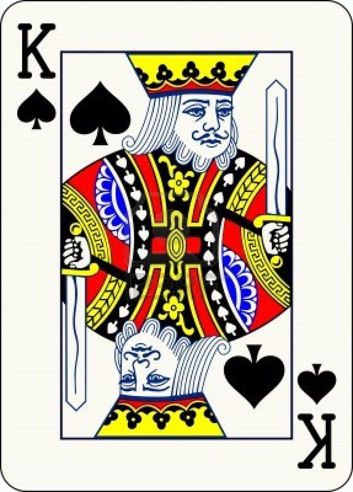 King Playing Card Art