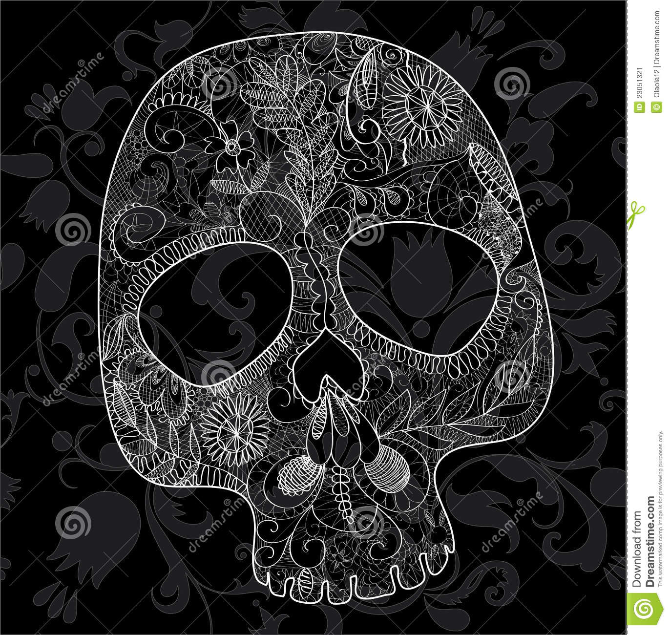 Lace Skull