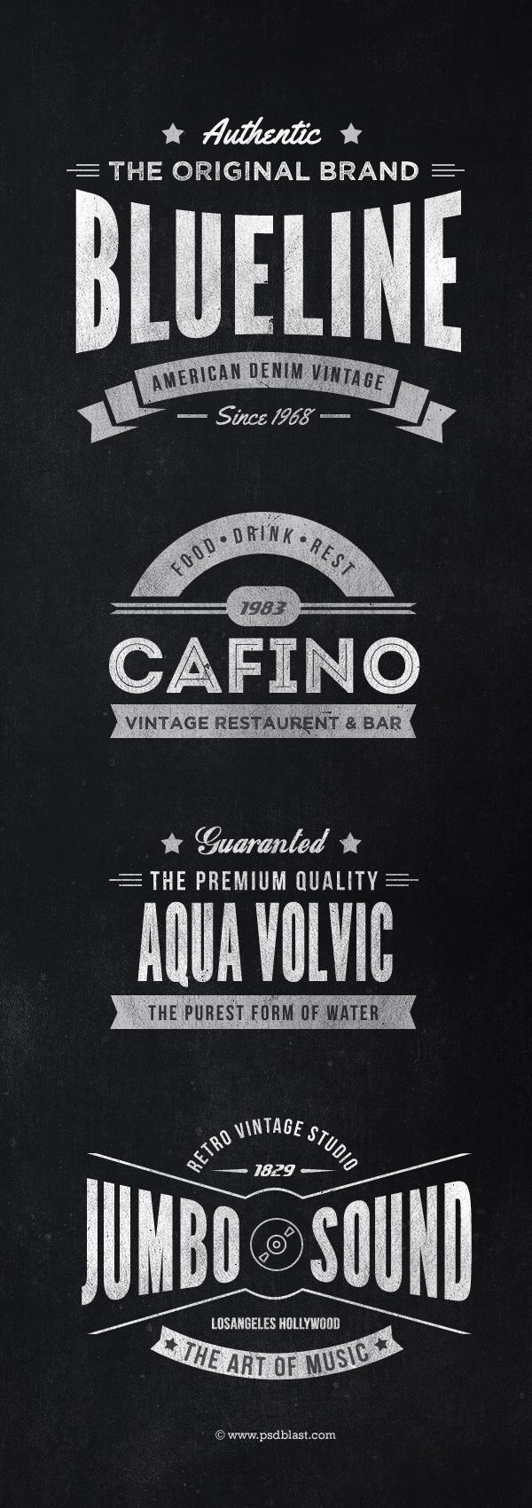 Logo Design Retro Insignias Logo Design Retro Insignias